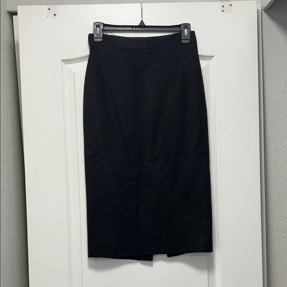 J. Crew Classic Black Pencil Skirt